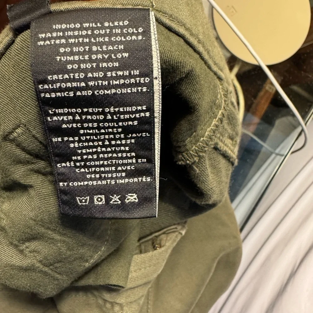 Green khaki J Brand Kane Straight leg pants